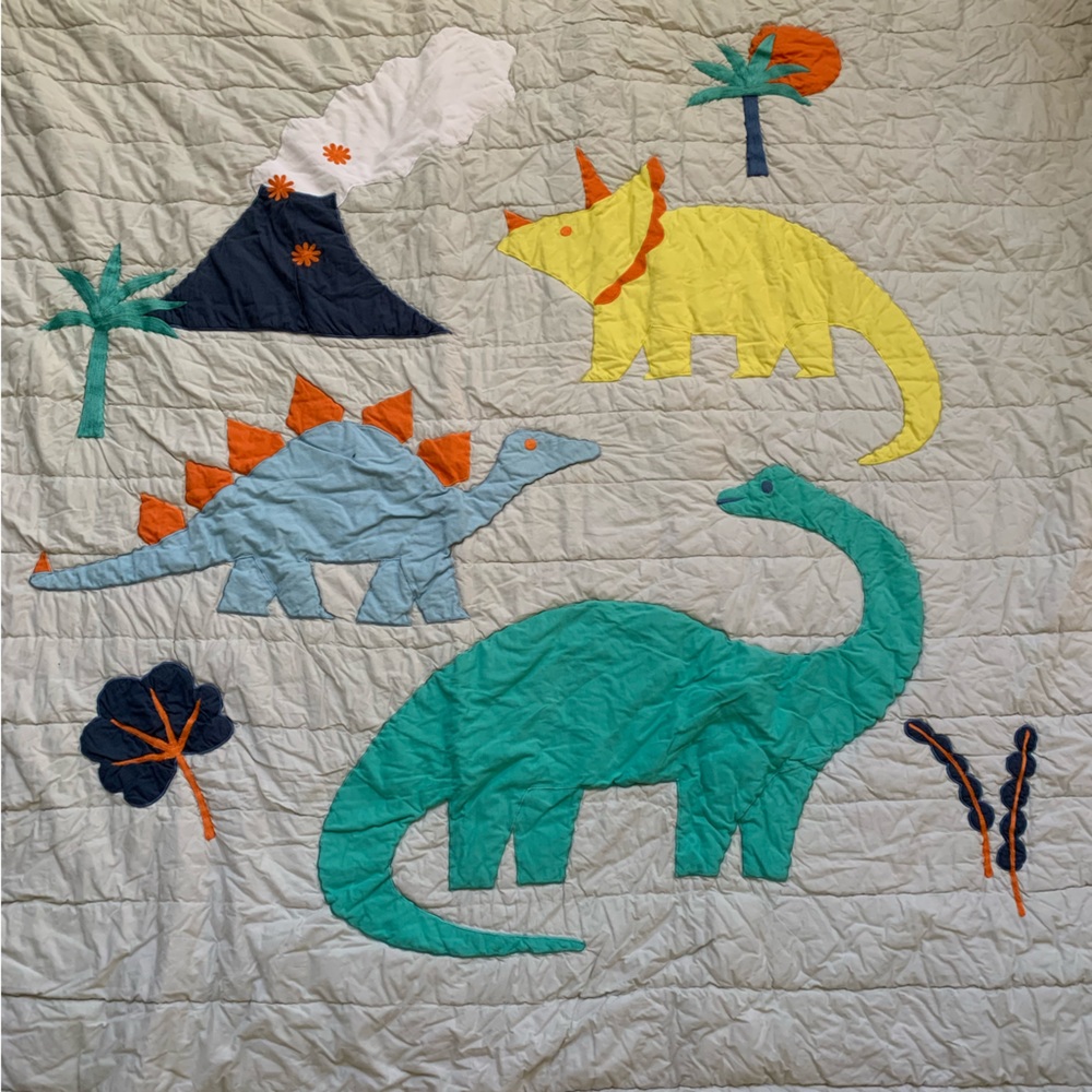Crate & Barrel Kids Full size Dinosaur Quilt
